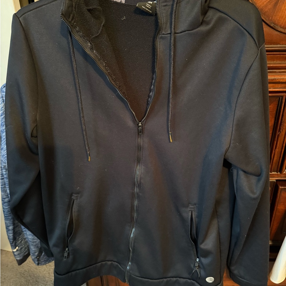 Men's Dark Navy  Lightweight Hooded Jacket Size M